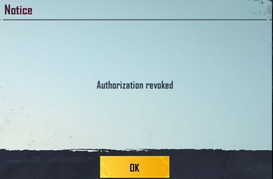 آموزش رفع ارور authorization revoked در پابجی