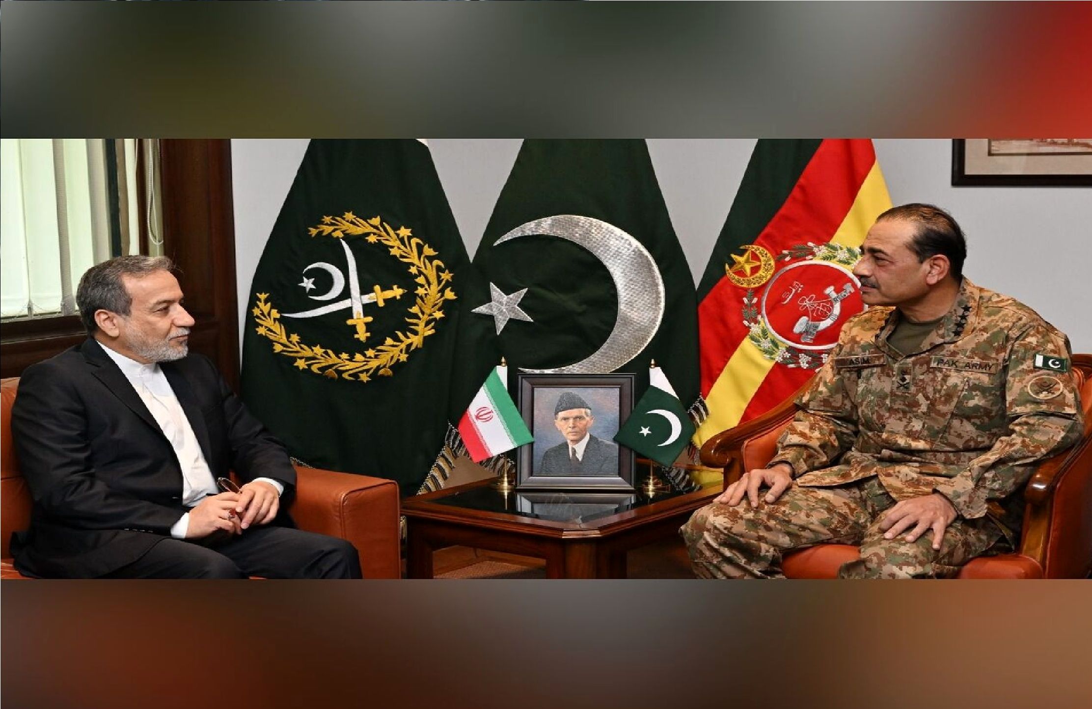 بیانیه ارتش پاکستان درباره دیدار عراقچی با سید عاصم منیر