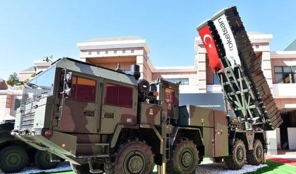 اولین موشک میان برد ترکیه به میدان آمد